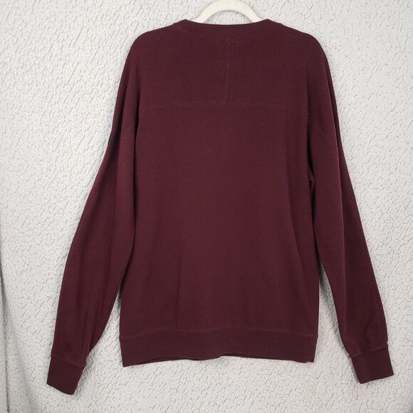 FOX Racing Sweatshirt Mens XL Slim Fit Maroon Pullover Moto Skater Casual 46x29 - Picture 2 of 11